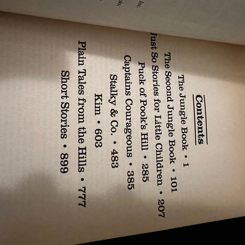 Rudyard Kipling Illustrated Avenel 1982 The Jungle Book And Many Short Stories
