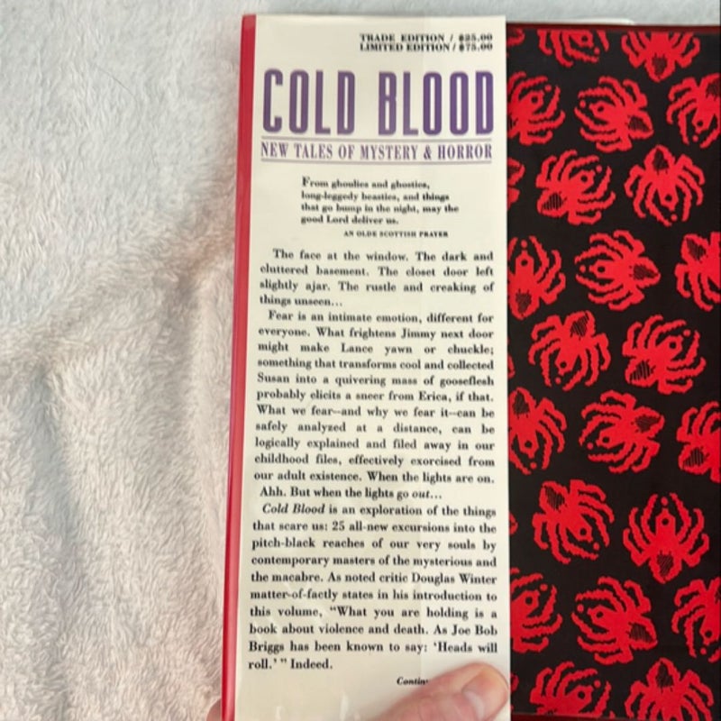 Cold Blood / Signed by Editor