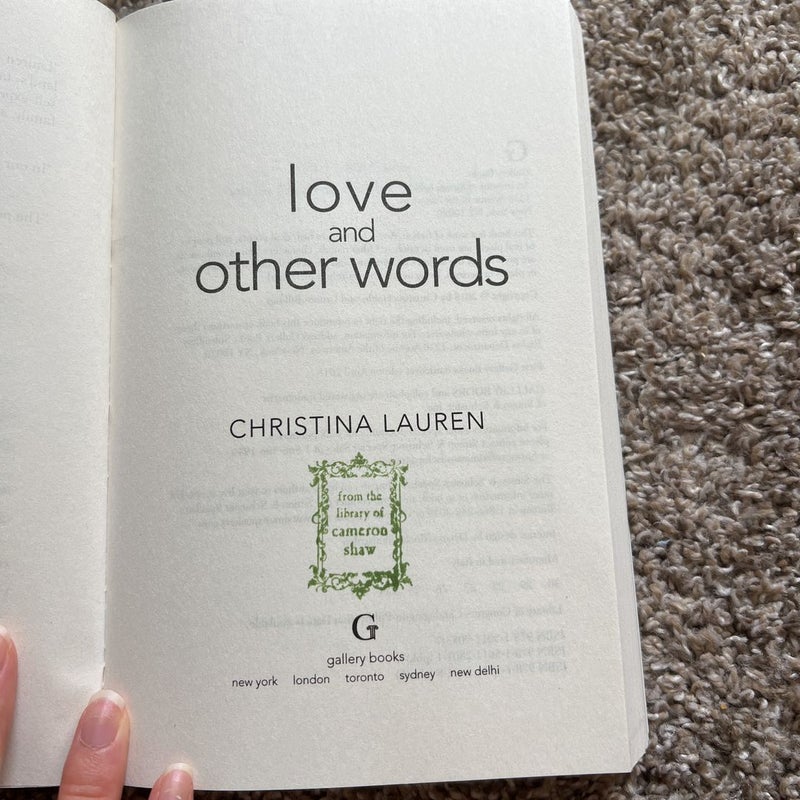 Love and Other Words