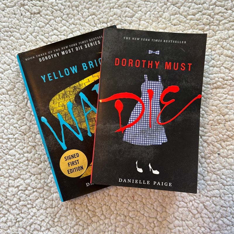 SIGNED Yellow Brick War AND Dorothy Must Die