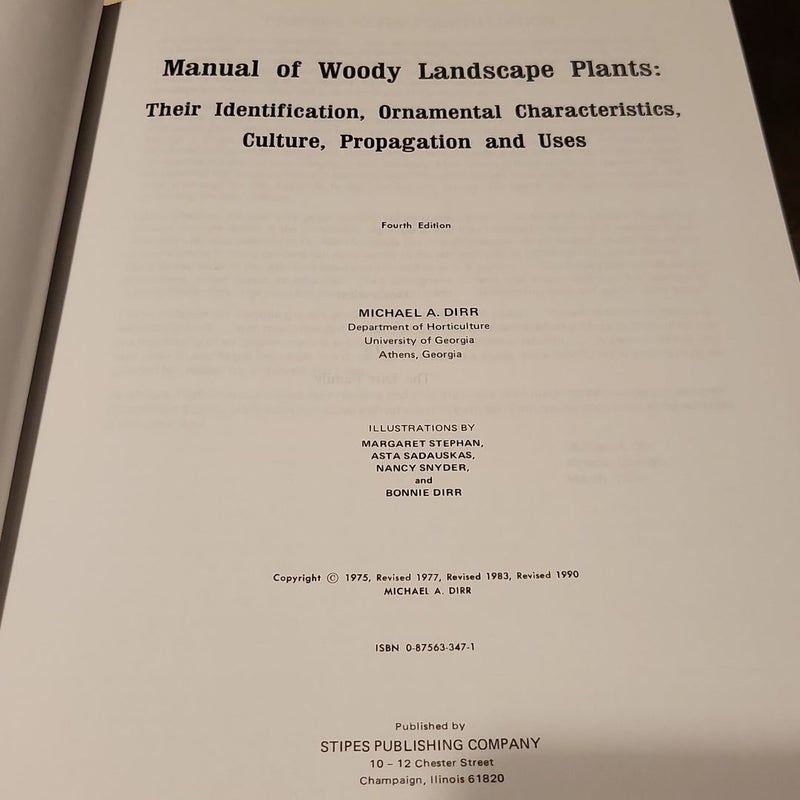 Manual of Woody Landscape Plants