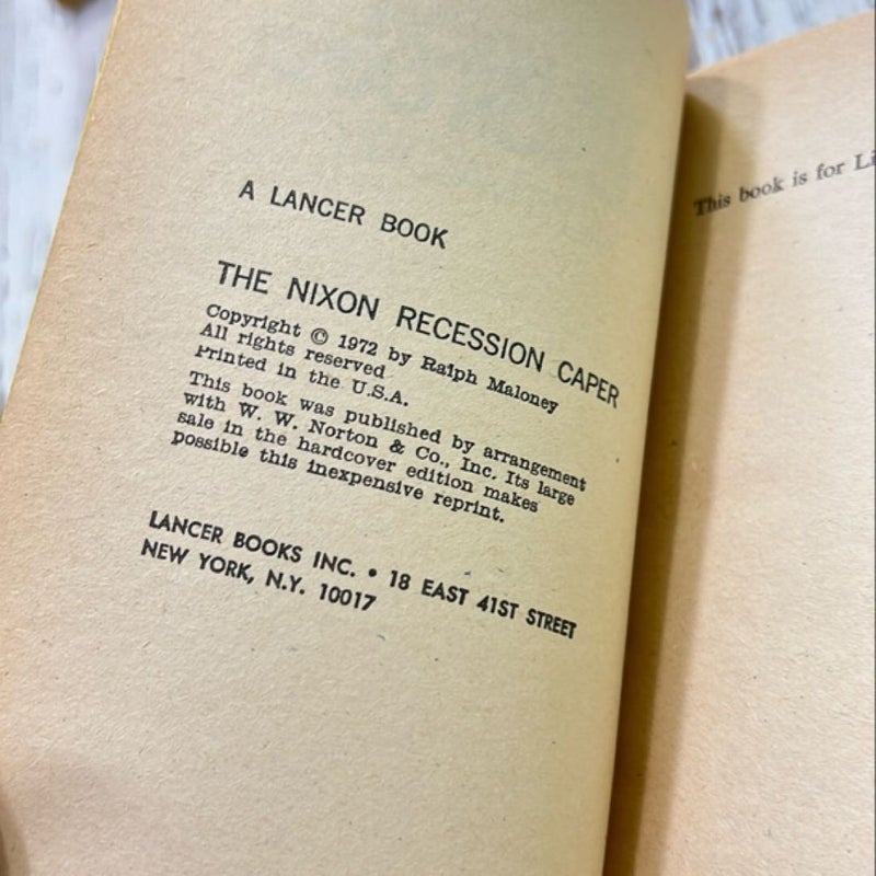 The Nixon Recession Caper