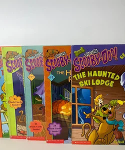 5 Scooby Doo Picture Clue Readers Scholastic Level 1 2 Picture Book Lot + Cards