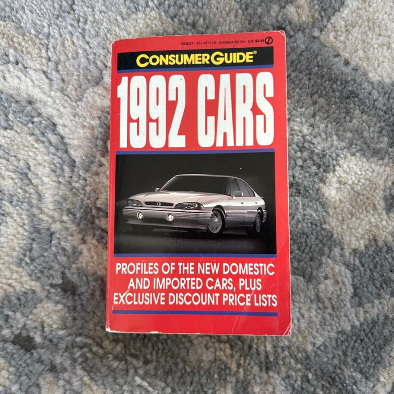 Cars Consumer Guide 1992