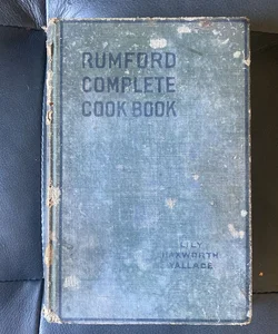 Rumford Complete Cookbook 1926 Old and useful!