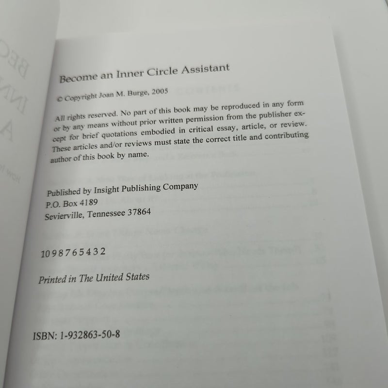 Become an Inner Circle Assistant