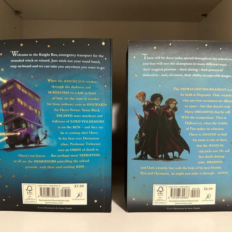 Harry Potter Bookset with custom painted edges