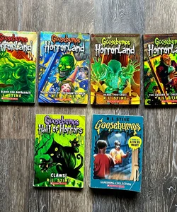 Goosebumps Book Lot Of 6 HorroLand, Hall Of Horrors, Vanishing Collection
