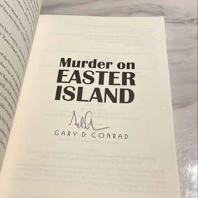 Murder on Easter Island, Signed