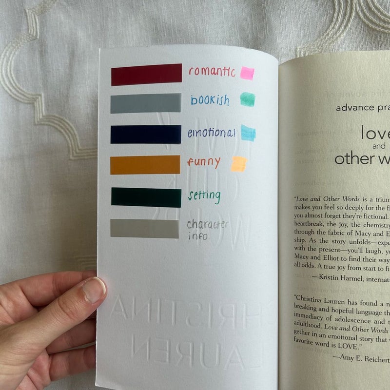 Love and Other Words FULLY ANNOTATED