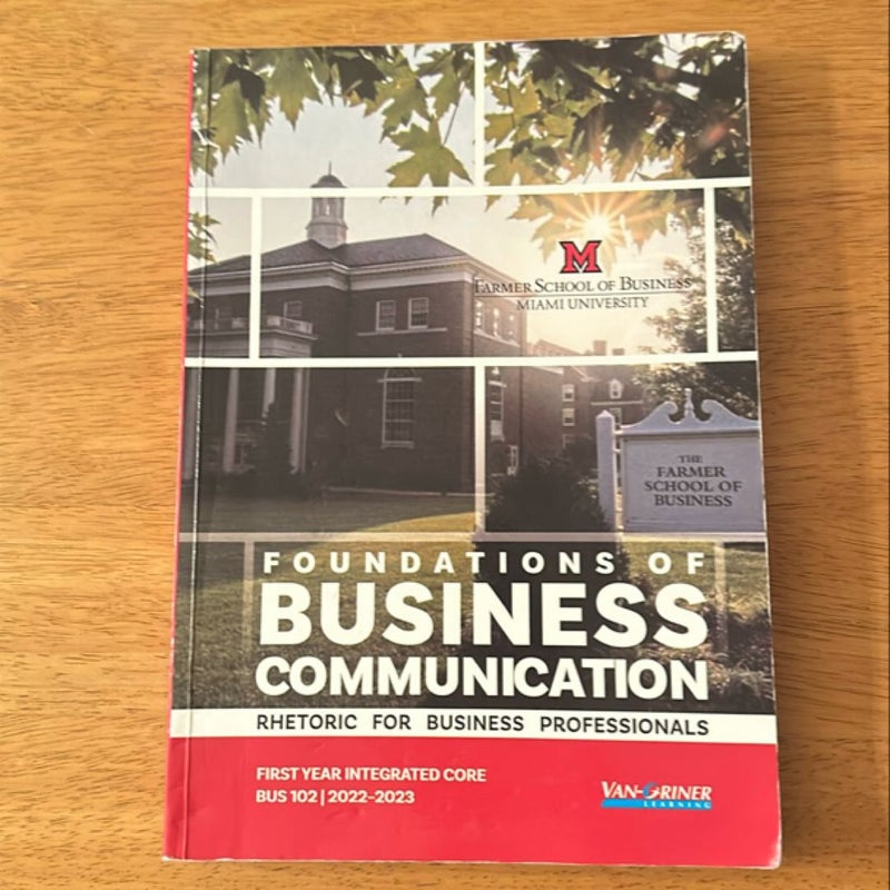 Foundations of Business Communication