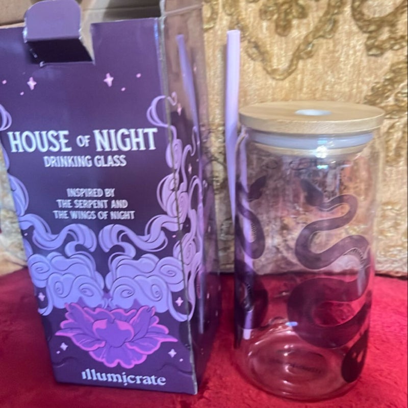 Illumicrate House of Night Drinking glass