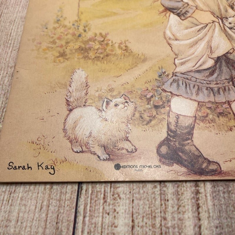 Sarah Kay Coloriages VTG Coloring Booklet Includes Full Color Images Very Rare