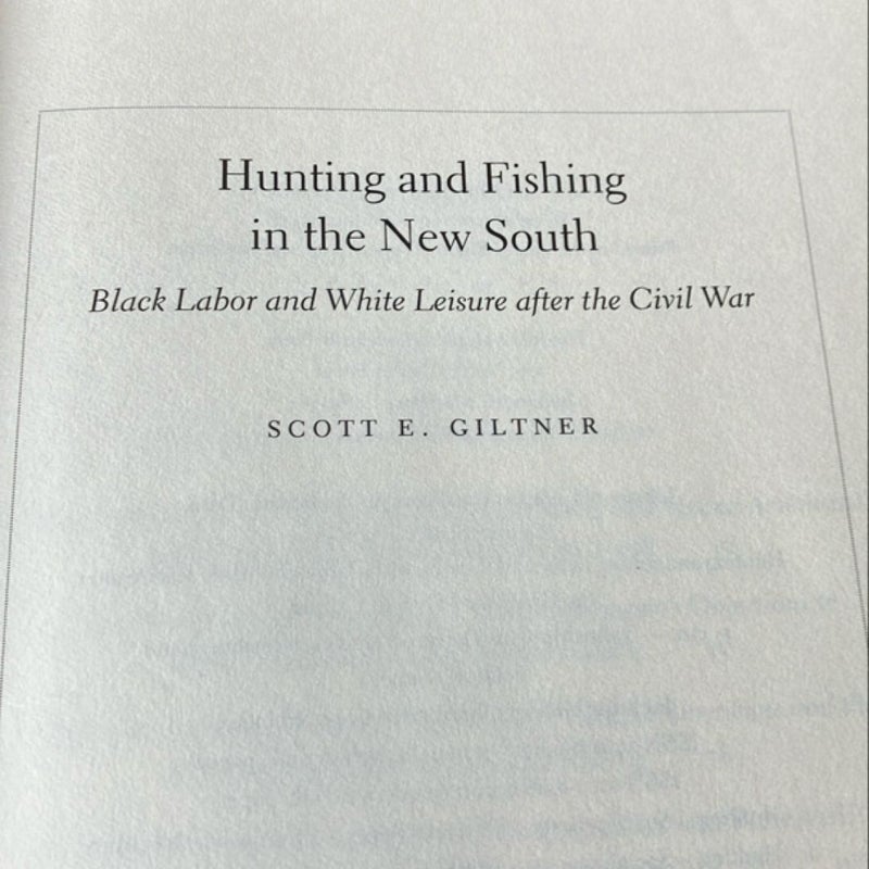 Hunting and Fishing in the New South