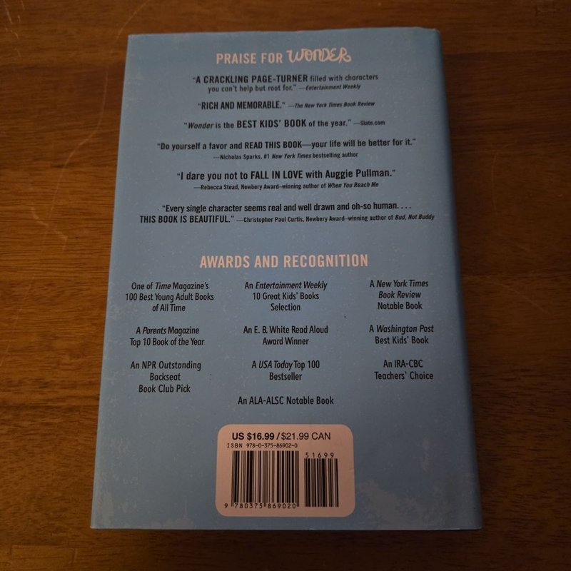 Wonder by R. J. Palacio, Hardcover | Pangobooks