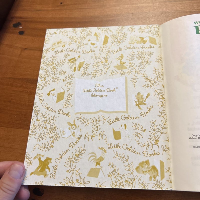 Walt Disney's Peter Pan Little Golden Book Hardcover 2007 
