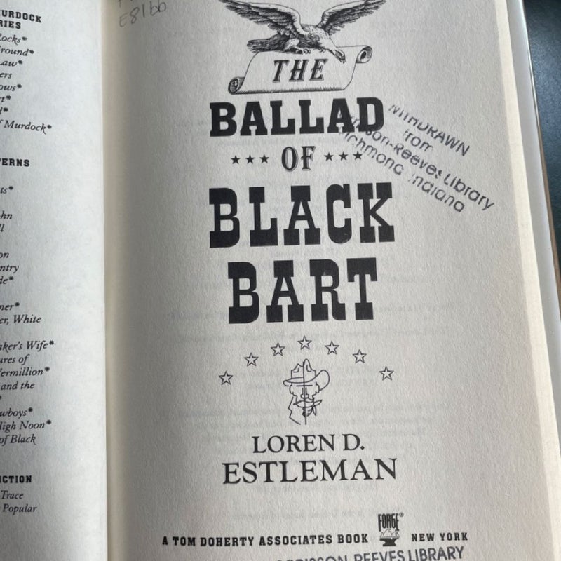 The Ballad of Black Bart