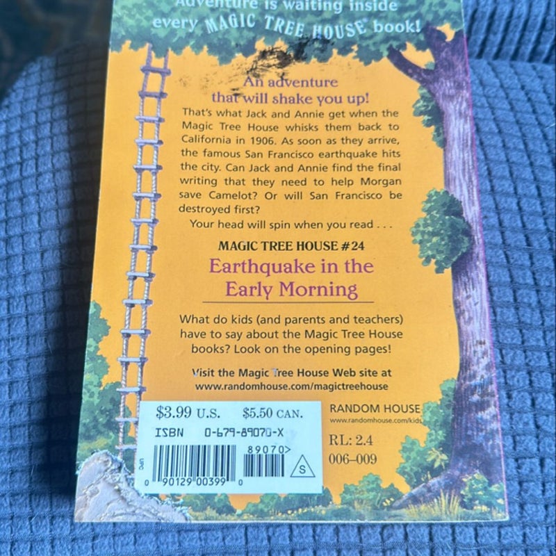 Magic Tree House #24: Earthquake in the Early Morning