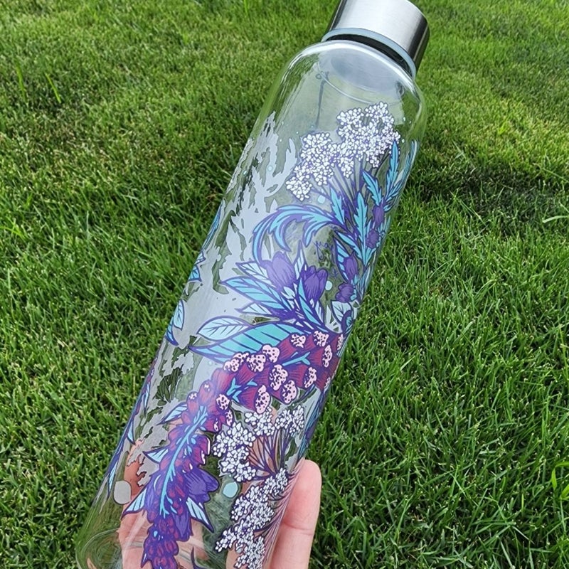 Fairyloot water bottle, and scrunchie