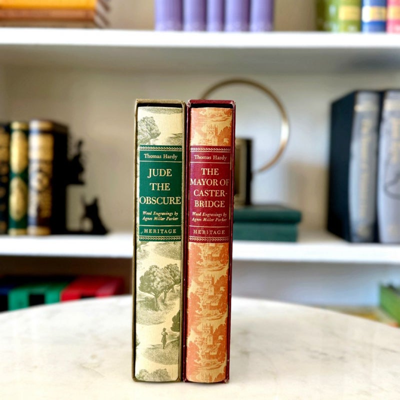 OUT OF PRINT Thomas Hardy Set | Vintage Collector’s Editions by The Heritage Press | Jude the Obscure, The Mayor of Casterbridge