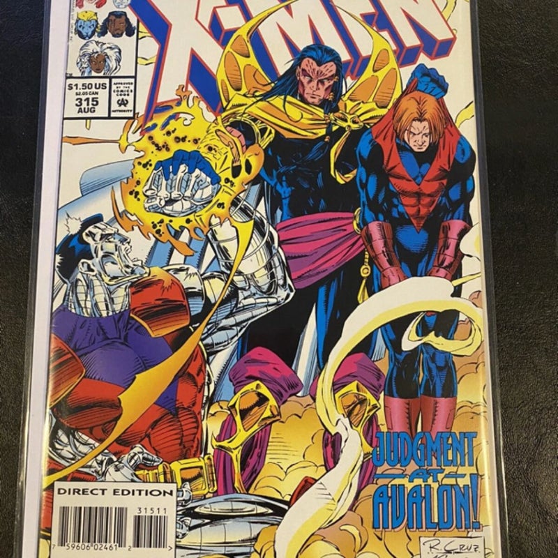 The Uncanny X-Men #315 Judgment at Avalon! (Aug 1994, Marvel) Direct Edition