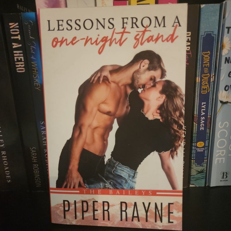 Leasons From A One Night Stand *SIGNED*
