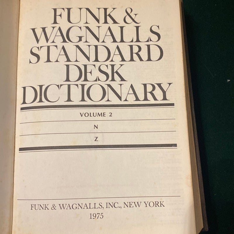 Funk & Wagnalls Standard Desk Dictionary