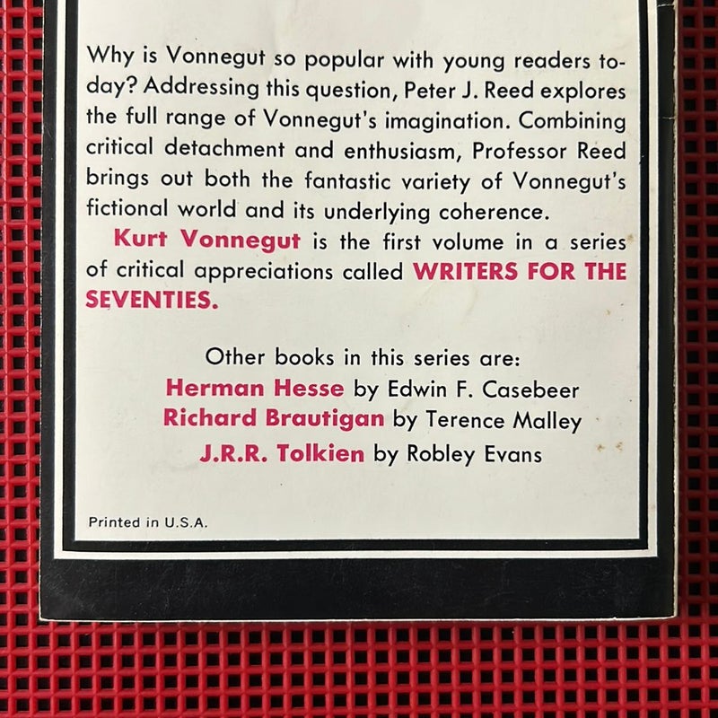 Writers for the 70’s Kurt Vonnegut, Jr. (First Printing)