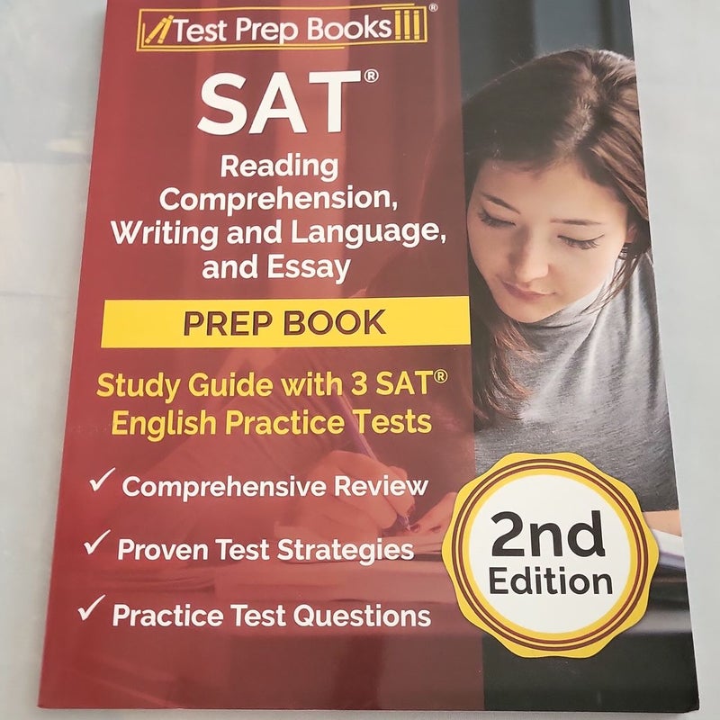 SAT Reading Comprehension, Writing and Language, and Essay Prep Book