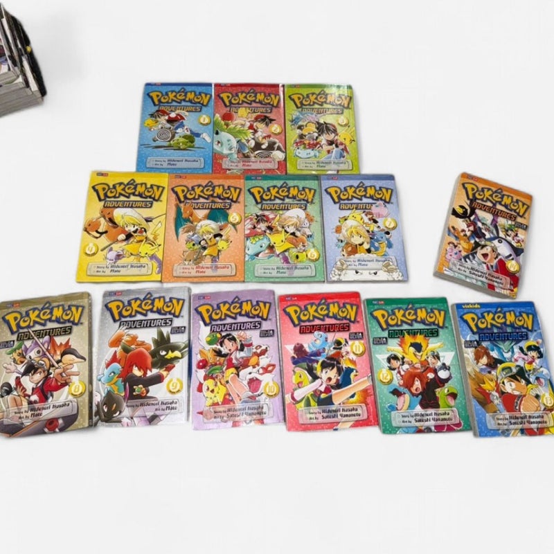 Pokémon Adventures (Red and Blue) Vol. 1-14 and Pokemon Adventures Black & White Vol. 1,3-8