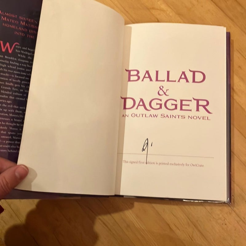 Ballad & Dagger (signed Owlcrate edition)