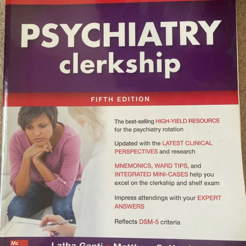 First Aid for the Psychiatry Clerkship, Fifth Edition