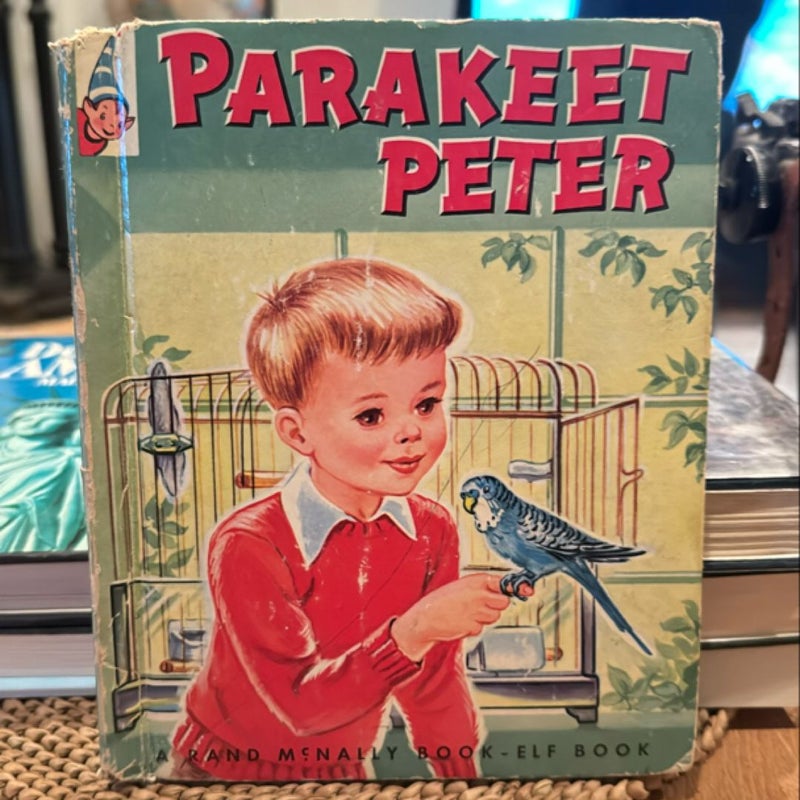 1954 Parakeet Bird Peter Vintage Book 