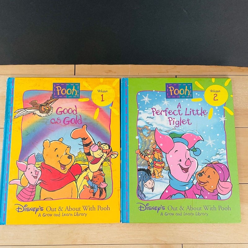 Disney’s Out & About Wolith Pooh, A Grow & Learn Library Bundle-Lot of 8; Volumes 1,2,4,5,6,8,9,11