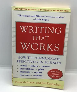 Writing That Works, 3rd Edition