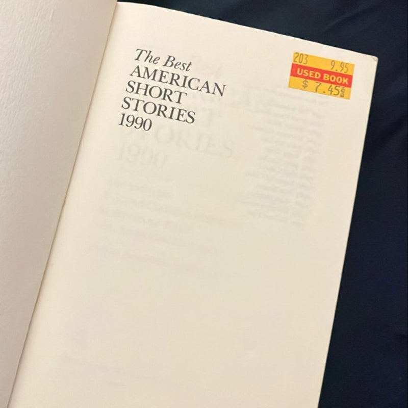 The Best American Short Stories, 1990