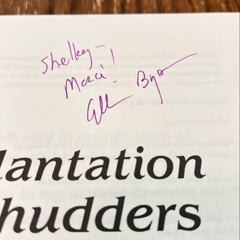 Plantation Shudders (signed by author)