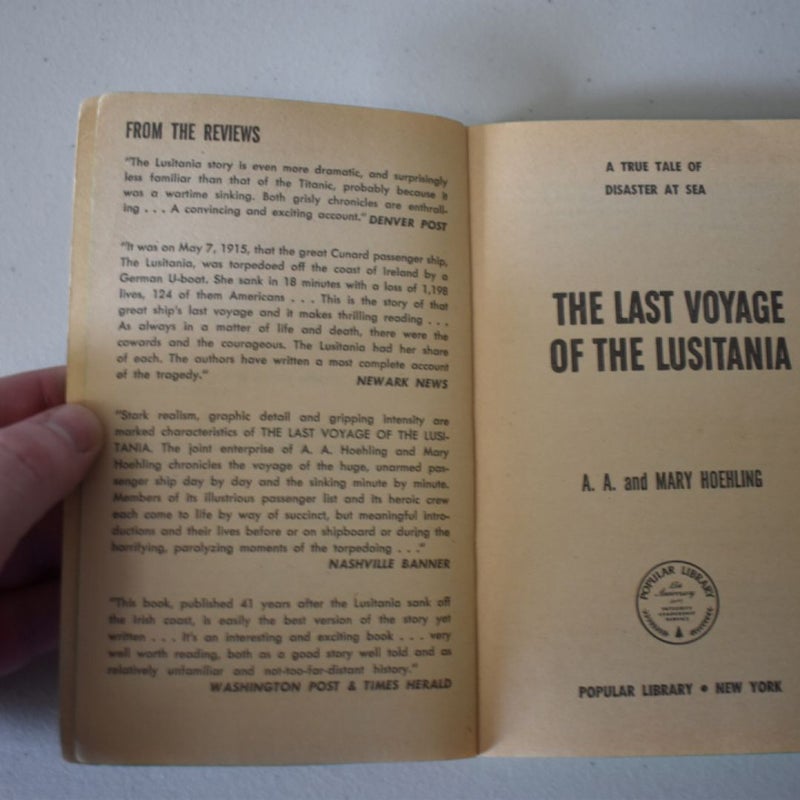 The Last Voyage Of The Lusitania