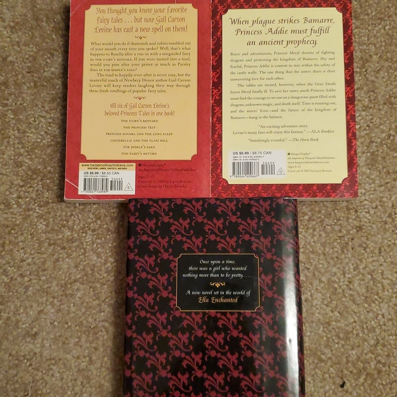 Gail Carson Levine 3 book bundle