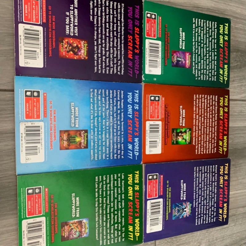 LOT Of (6) GOOSEBUMPS: SLAPPYWORLD, VTG Teen Horror Series by R.L. Stine *HTF*