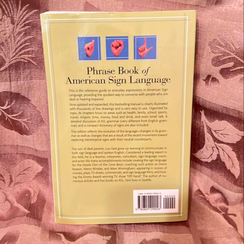 Phrase Book of American Sign Language 