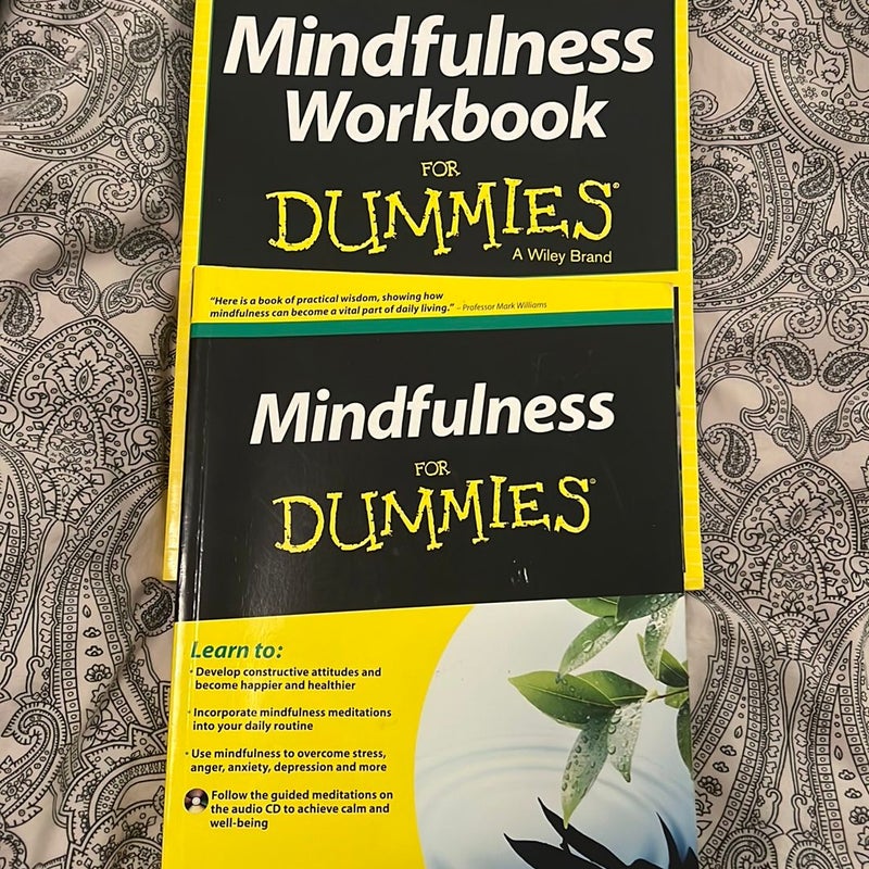 Mindfulness and Mindfulness Workbook for Dummies