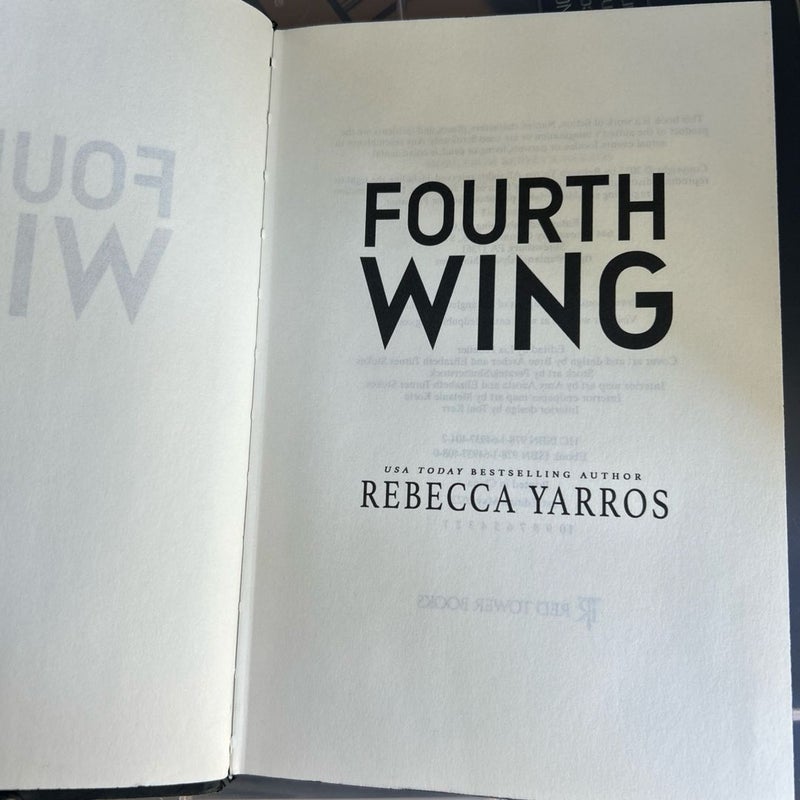 Fourth Wing FIRST EDITION SPRAYED EDGES OOP