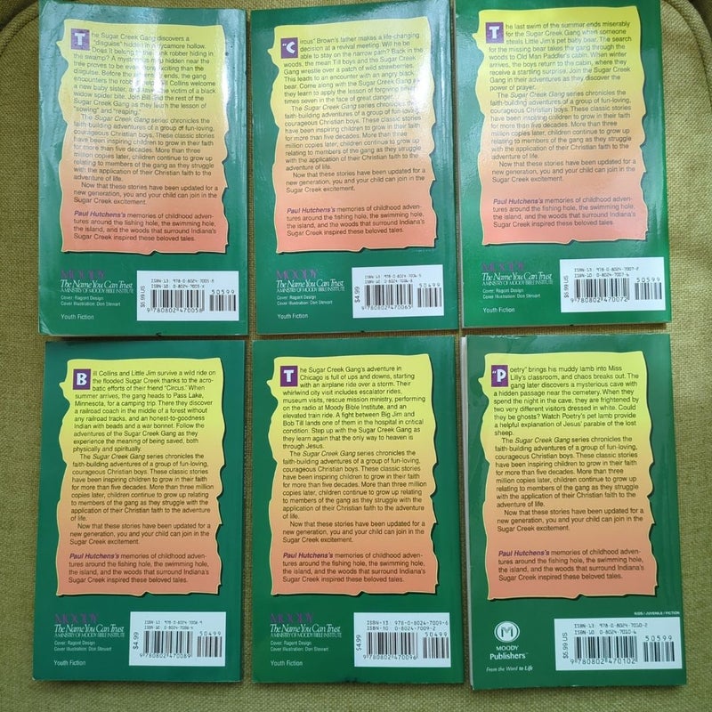 Sugar Creek Gang Books 1-6: The Swamp Robber, The Killer Bear, The Winter Rescue, The Lost Campers, The Chicago Adventure, The Secret Hideout