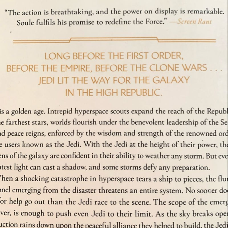 Star Wars: Light of the Jedi (the High Republic)