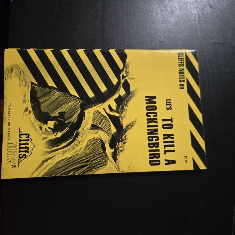 Cliff Notes(set of 4) Of Mice and Men, To Kill a Mockingbird, The Iliad, and The Sun of Aslo Rises