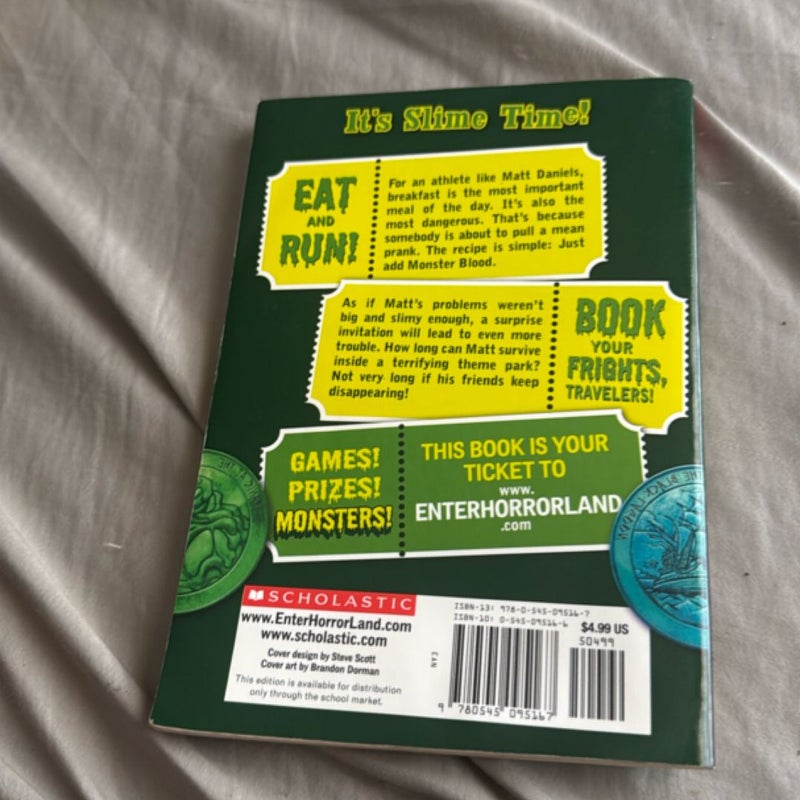 Goosebumps Horrorland Monster Blood for breakfast First Edition