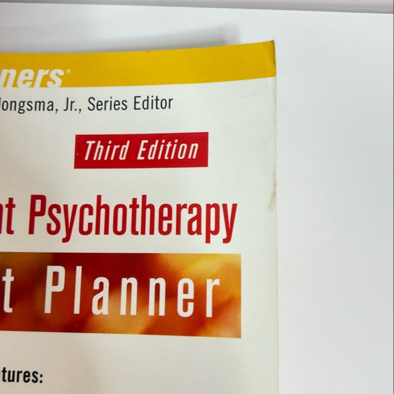 The Adolescent Psychotherapy Treatment Planner