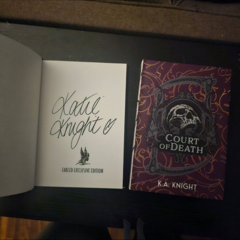 Court of death and court of nightmares ka knight fabled book box