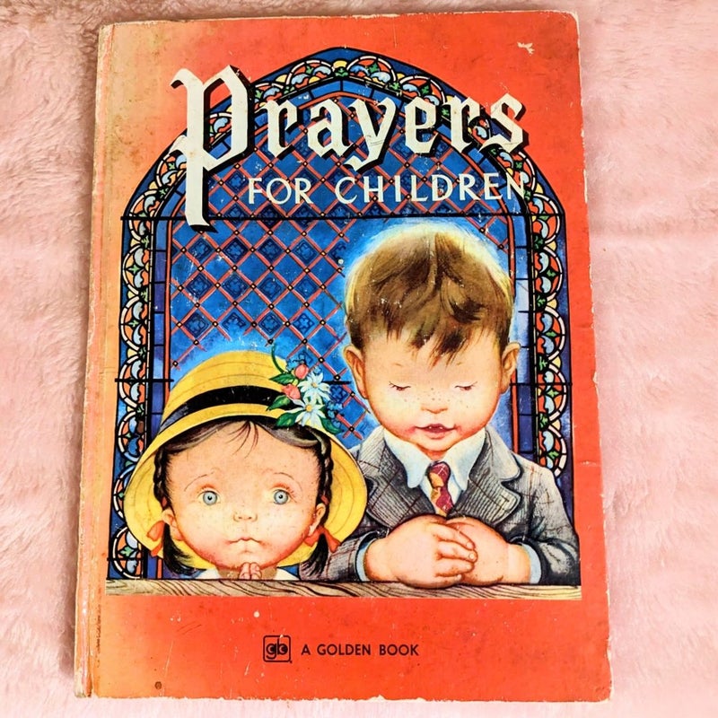 Second Printing 1972 Prayers for Children Golden Book